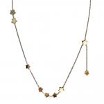 Gold Stainless Steel Lady Chain w/ Stars